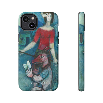 Tough Phone Case for iPhone, Samsung and Google Pixel - Chagall, The Angel and the Reader (1930)