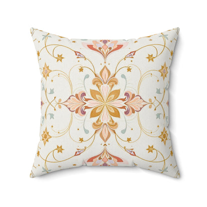 Celestial Elegance – Ornate Pastel Luxe Design Throw Pillow