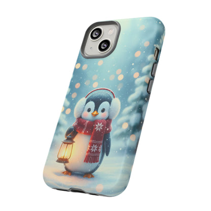 Christmas Snuggles Penguin Phone Case