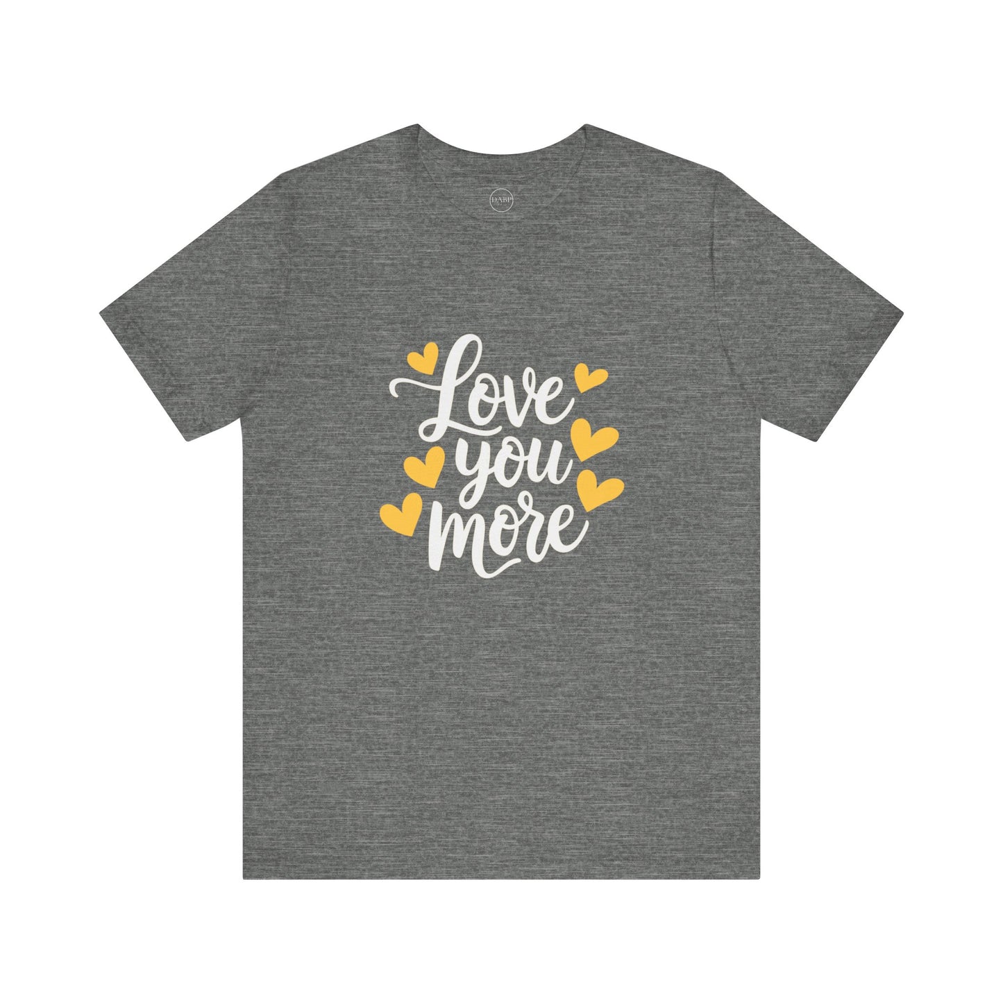 Bella+Canvas · 3001 Unisex Jersey Short Sleeve Tee - Love You More Romantic Valentine's Day Design [Color Set 2]