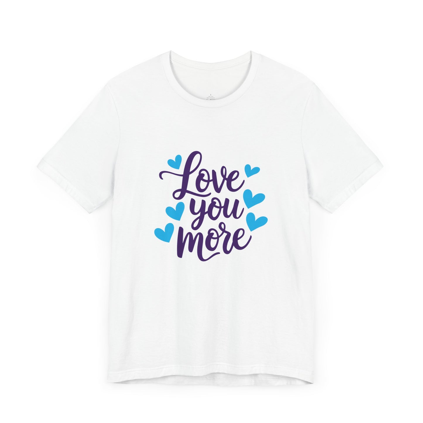 Bella+Canvas · 3001 Unisex Jersey Short Sleeve Tee - Love You More Romantic Valentine's Day Design [Color Set 1]