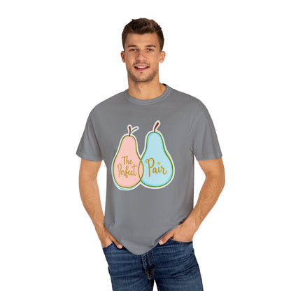 Comfort Colors 1717 Unisex Garment-Dyed T-shirt - "The Perfect Pair" Cute Pear-Themed Design (v1)