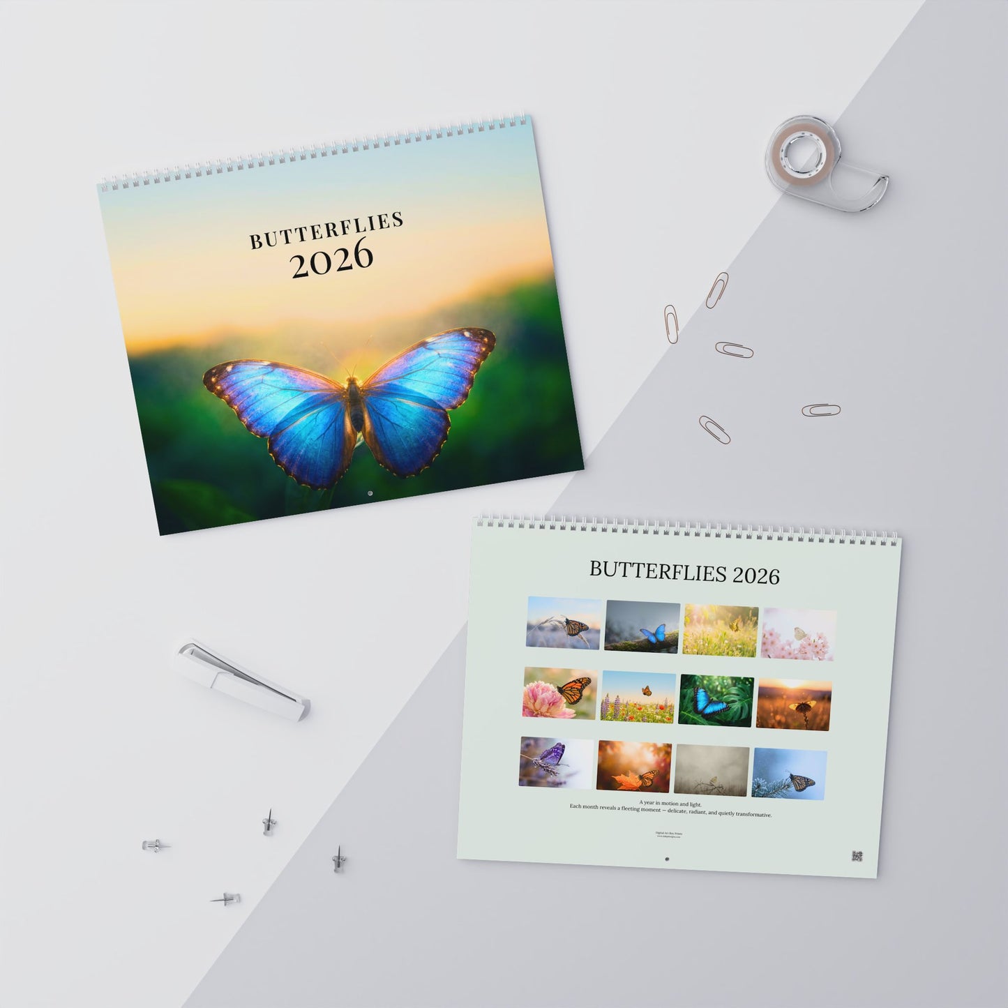Butterflies 2026 Fine Art Wall Calendar