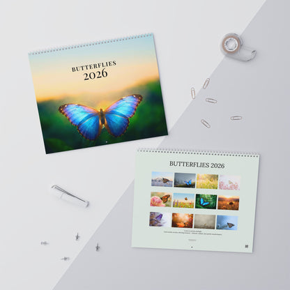 Butterflies 2026 Fine Art Wall Calendar