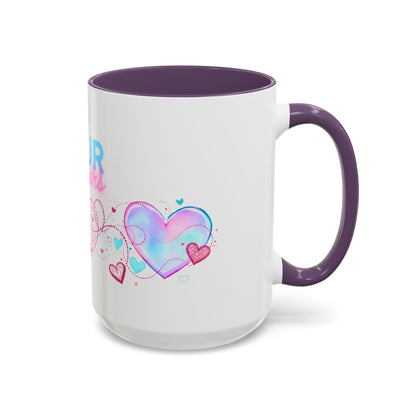 Pour toujours/Mon amour Valentine's Day Mug Set– Romantic French Gift for Couples [2 of 2] (11oz, 15oz)