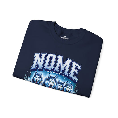 Nome Huskies Cotton Crewneck Sweatshirt | Wild Alaska Series Edition 🐺❄️