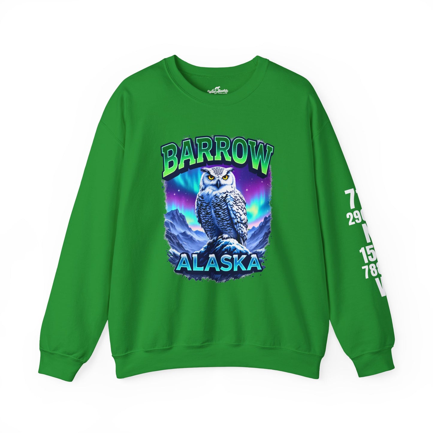 Barrow Owl Cotton Crewneck Sweatshirt | Wild Alaska Series Edition 🦅🇨🇦