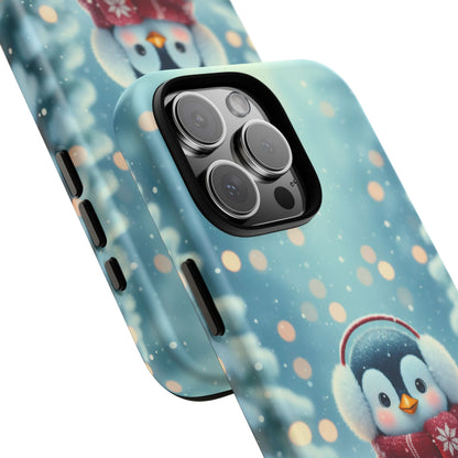 Christmas Snuggles Penguin Phone Case