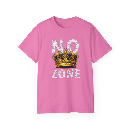 NO KINGS ZONE Graphic Tee | Streetwear T-Shirt with Royal Crown Design