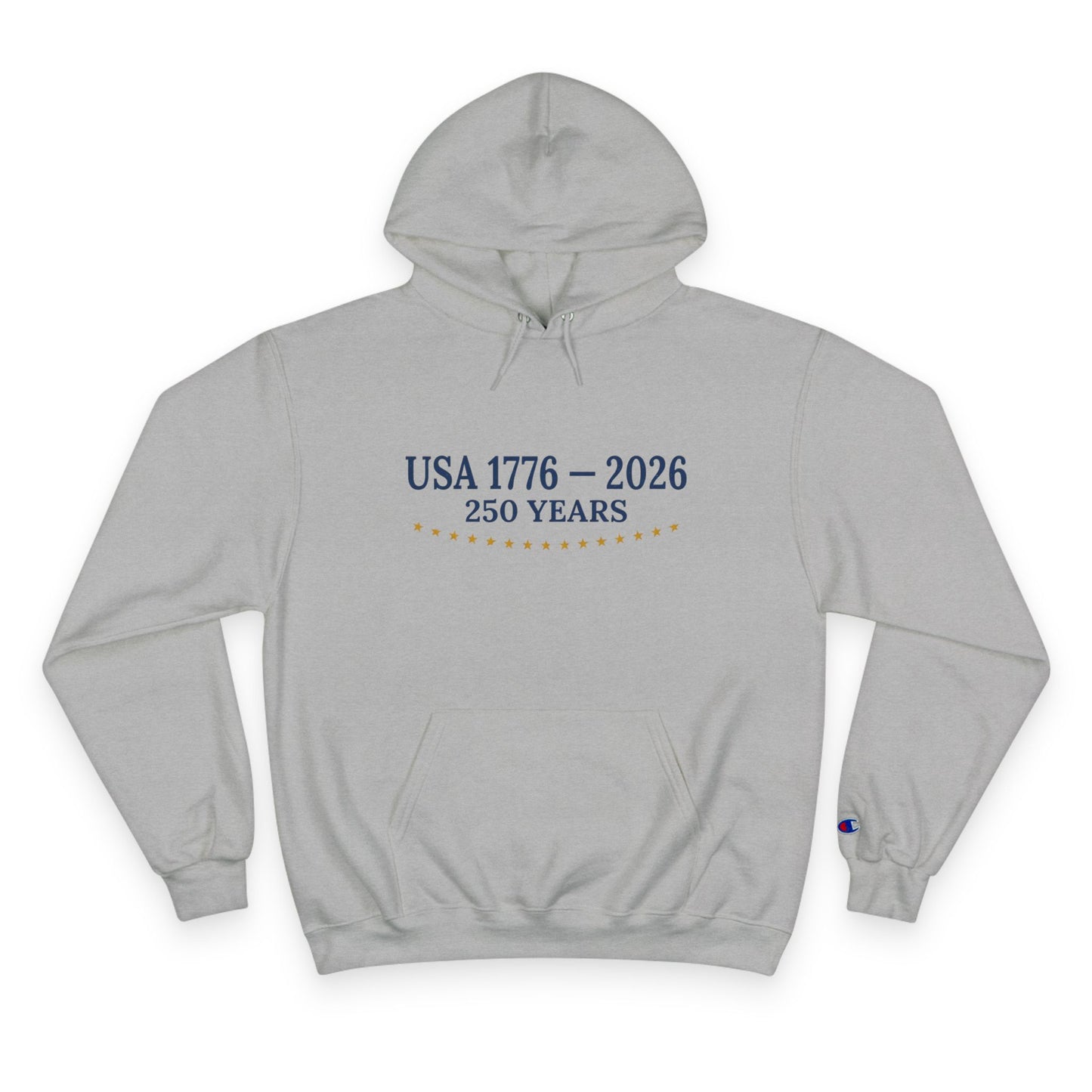 USA 250 Years Hoodie (1776–2026) – Commemorative Patriotic Back Crest Hoodie