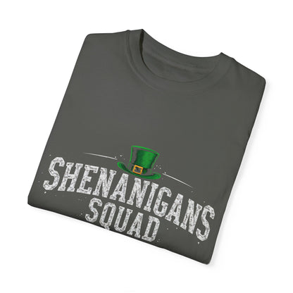 Comfort Colors 1717 Unisex Garment-Dyed T-shirt - Shenanigans Squad St. Patrick’s Day Design