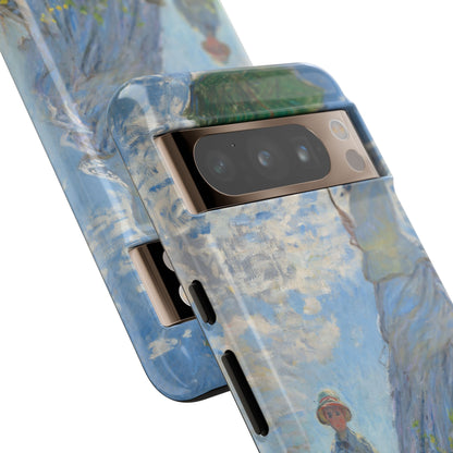 Tough Phone Case for iPhone, Samsung and Google Pixel - Monet, Woman with a Parasol - Madame Monet and Her Son (1875)