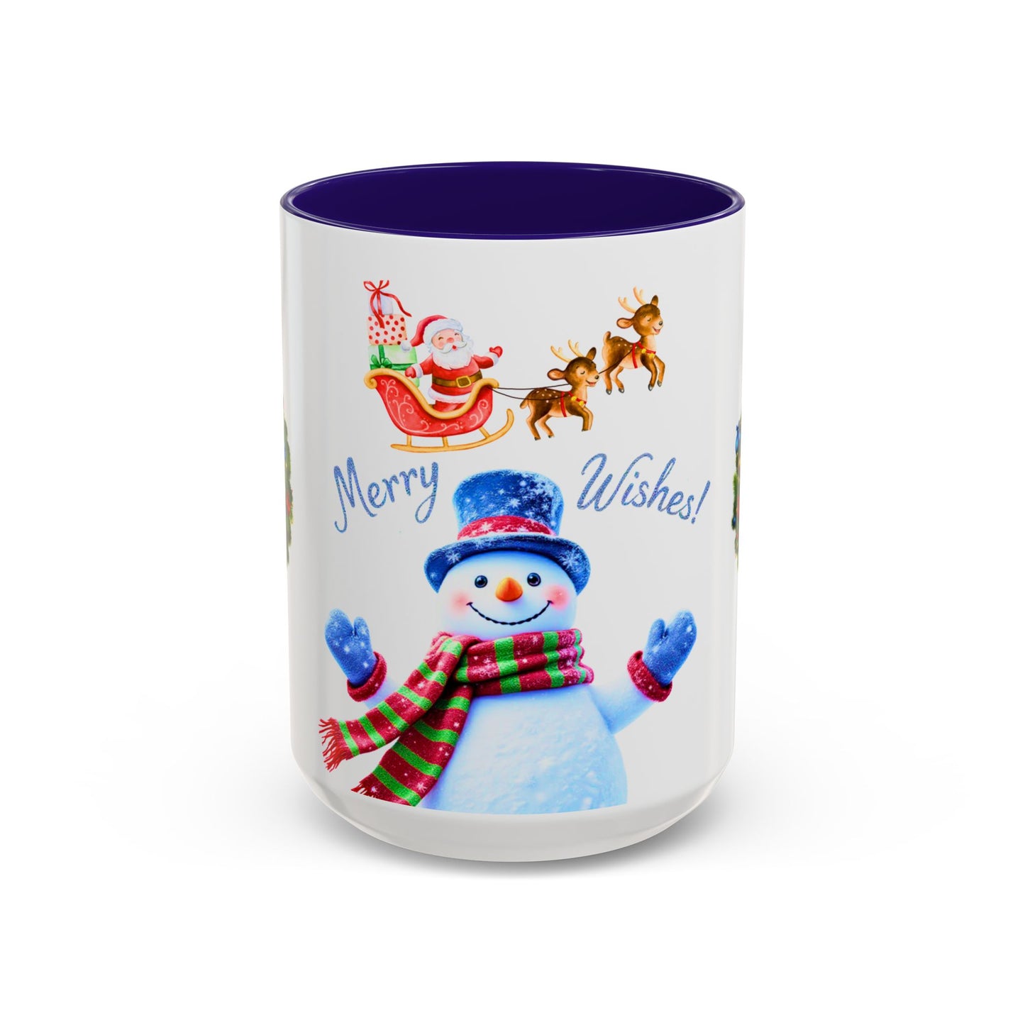 Merry Wishes Snowman Mug