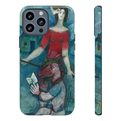 Tough Phone Case for iPhone, Samsung and Google Pixel - Chagall, The Angel and the Reader (1930)