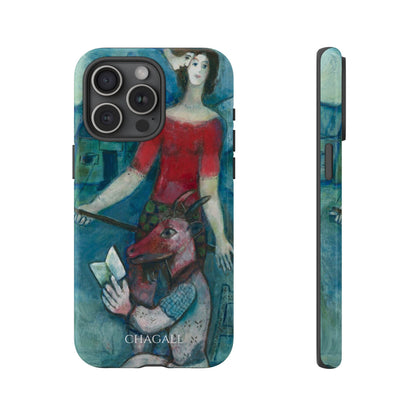 Tough Phone Case for iPhone, Samsung and Google Pixel - Chagall, The Angel and the Reader (1930)