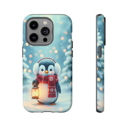 Christmas Snuggles Penguin Phone Case