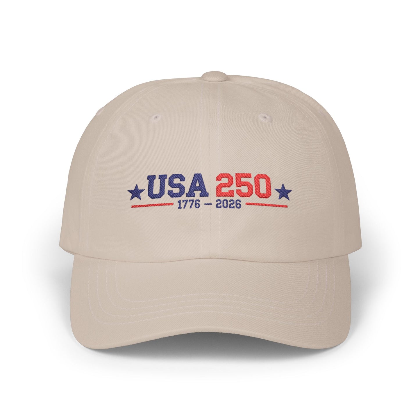 USA 250 Embroidered Baseball Cap, 1776-2026 Patriotic Dad Hat for Men and Women