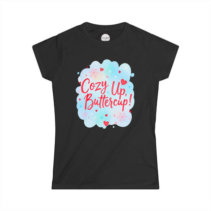 T-shirt doux pour femme Cozy Up Buttercup