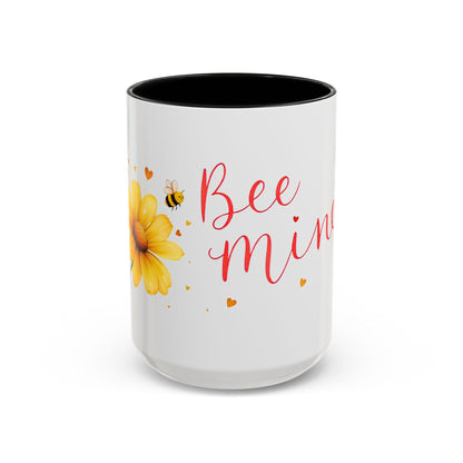 Bee Mine - Floral Accent Ceramic Mug (11oz, 15oz)
