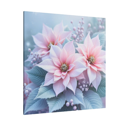 Sérénité hivernale : fleurs givrées dans un pays des merveilles hivernal