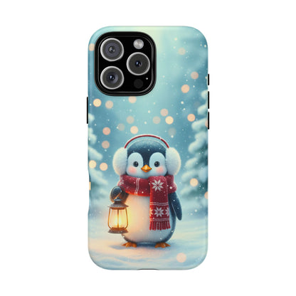 Christmas Snuggles Penguin Phone Case