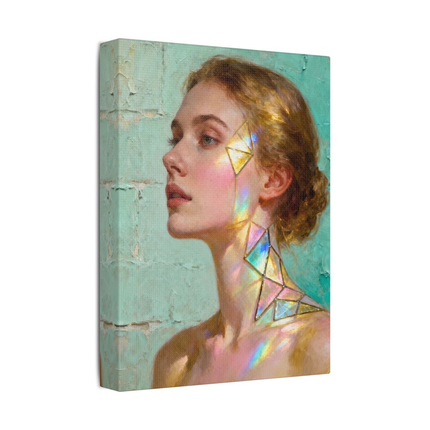 Muse de Lumière — Modern Muse Collection | Prism Light Portrait Canvas Art