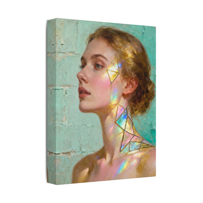 Muse de Lumière — Modern Muse Collection | Prism Light Portrait Canvas Art