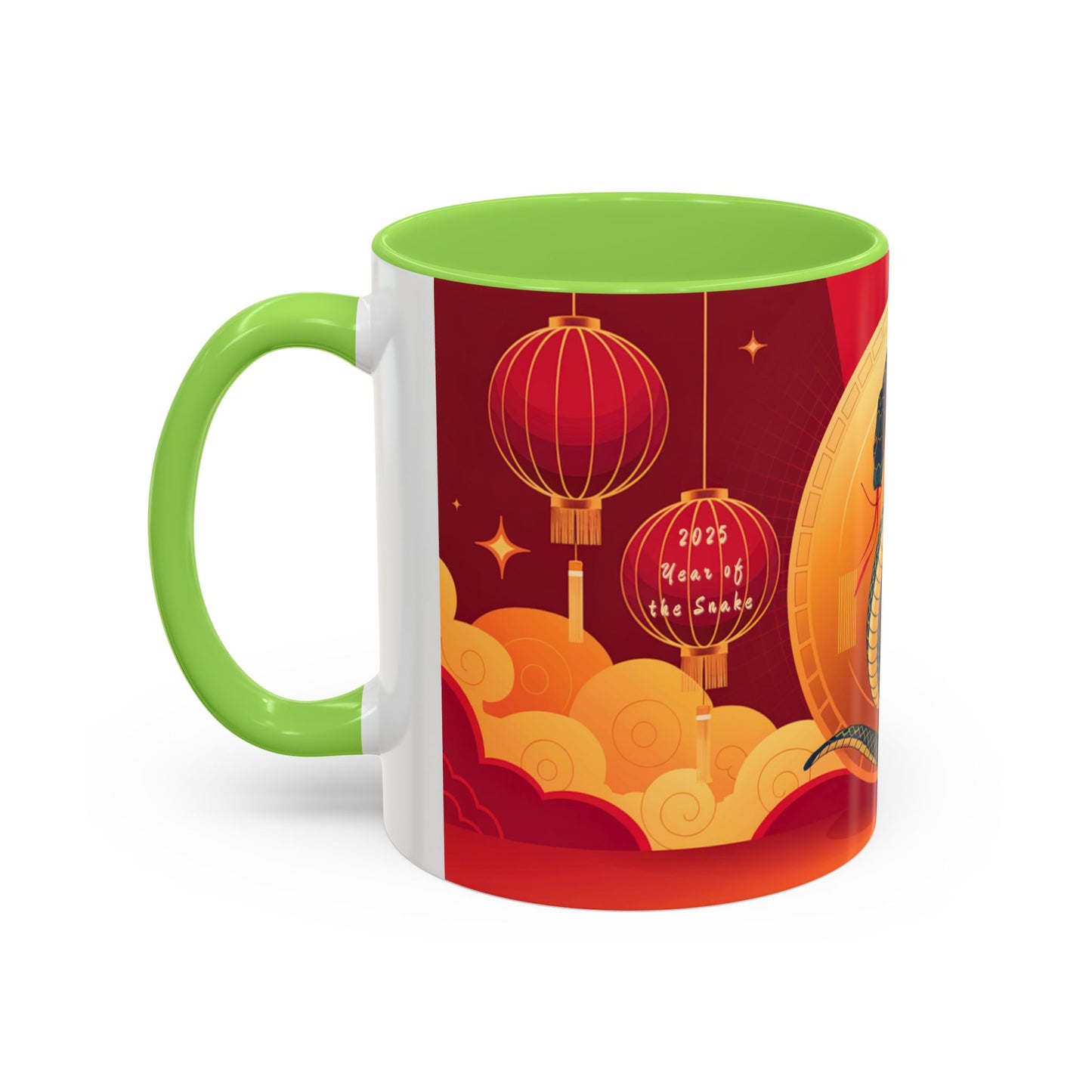 2025 Year of the Snake Chinese New Year Colorful Mug, 11oz (v5)