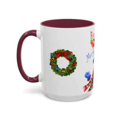 Merry Wishes Snowman Mug