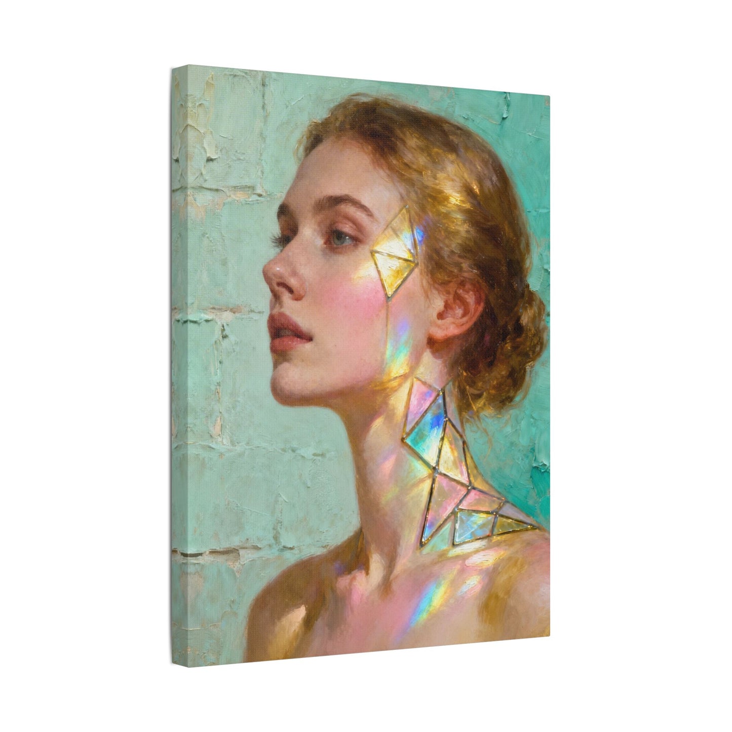 Muse de Lumière — Modern Muse Collection | Prism Light Portrait Canvas Art