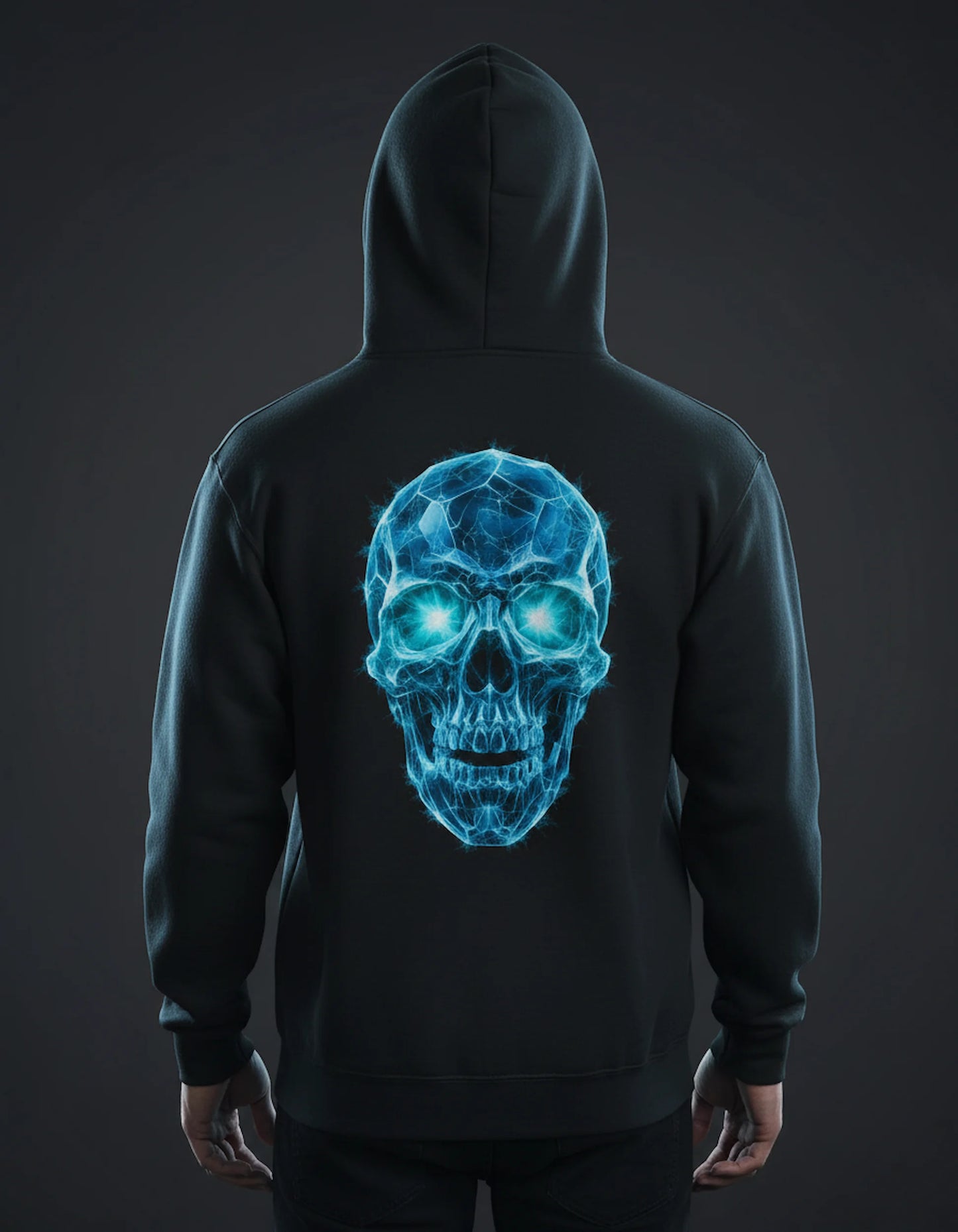 Winter’s Fury Crystal Skull Hoodie