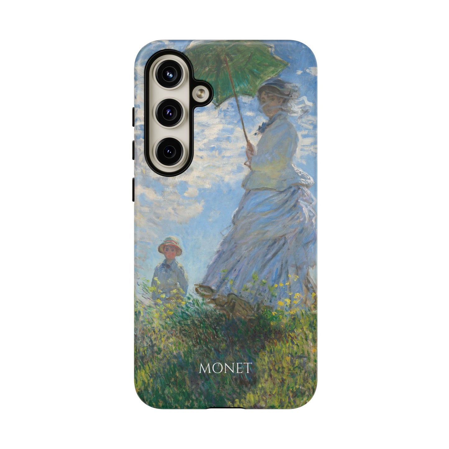 Tough Phone Case for iPhone, Samsung and Google Pixel - Monet, Woman with a Parasol - Madame Monet and Her Son (1875)