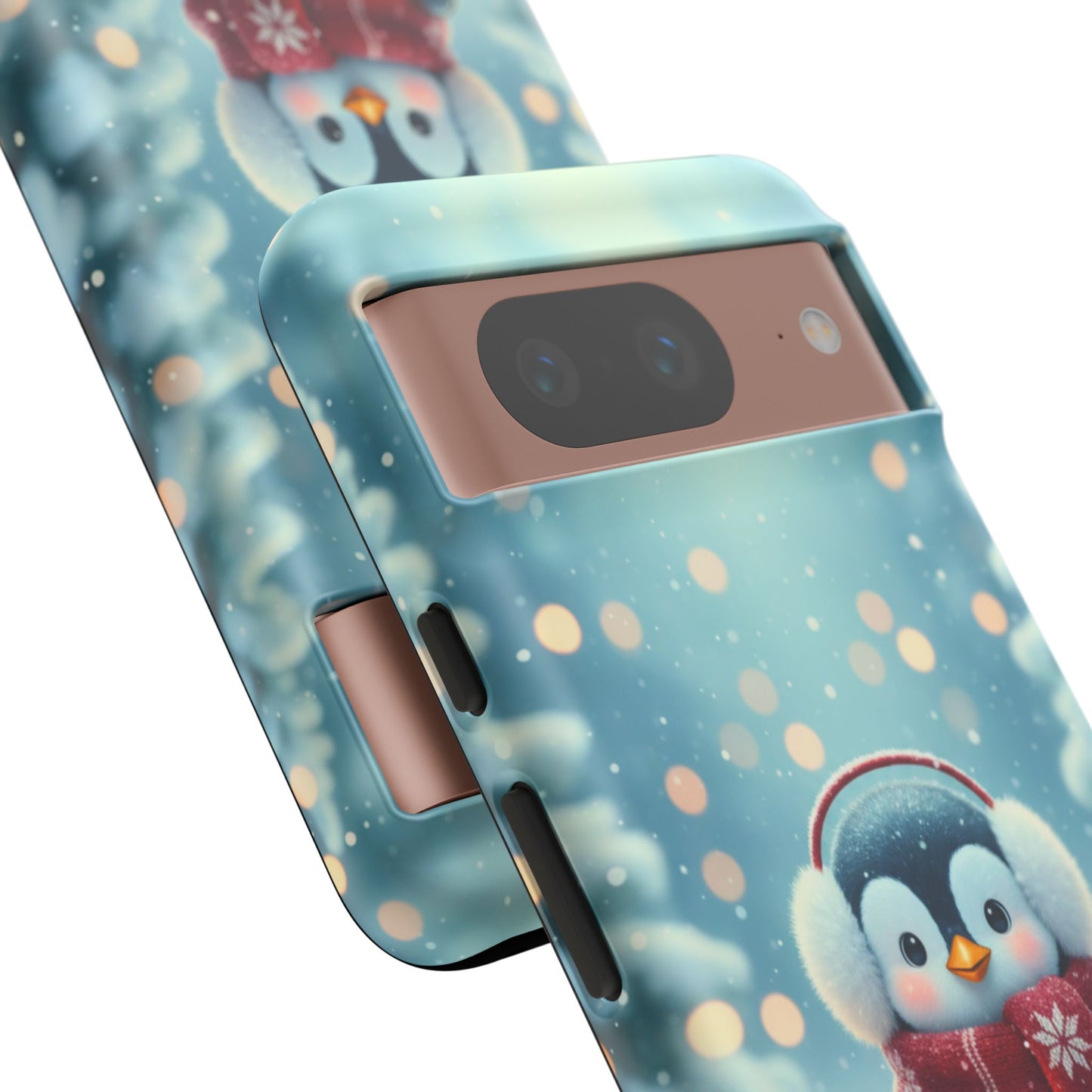Christmas Snuggles Penguin Phone Case
