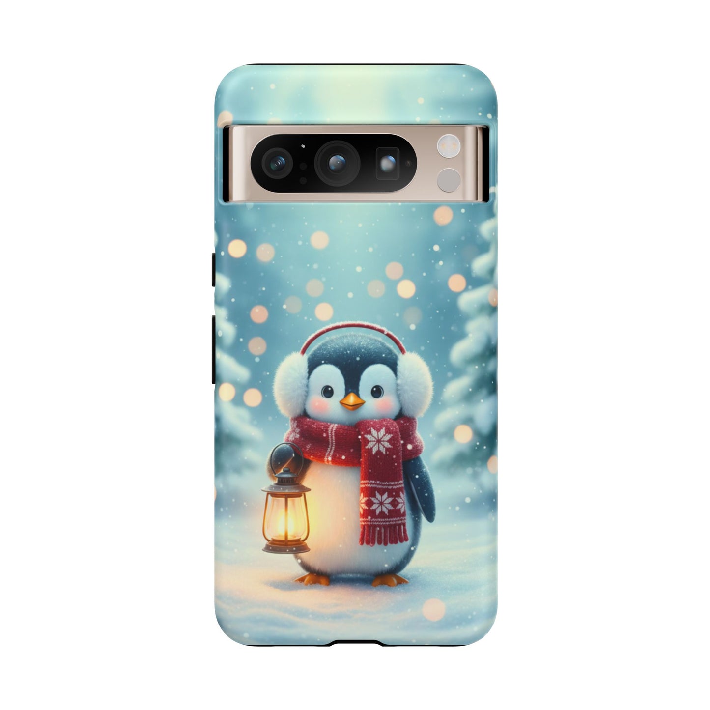 Christmas Snuggles Penguin Phone Case