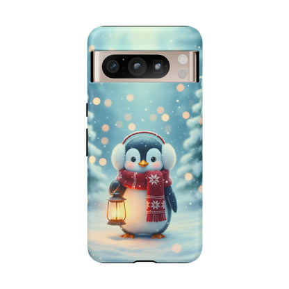 Christmas Snuggles Penguin Phone Case