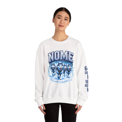 Nome Huskies Cotton Crewneck Sweatshirt | Wild Alaska Series Edition 🐺❄️