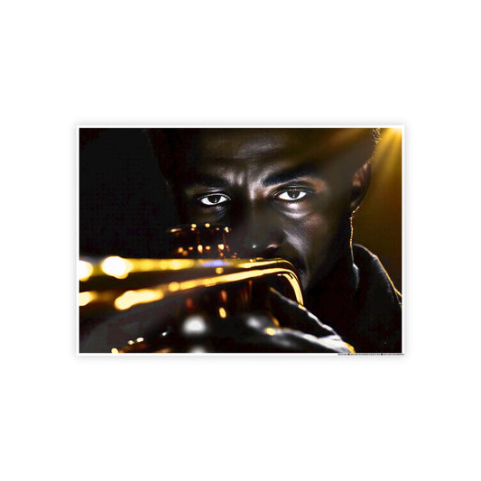 Jazz-Inspired Glossy Poster Art | Electric Tutu