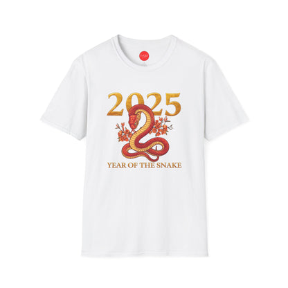 Gildan 64000 Unisex Softstyle Short-sleeve Tee | 2025 Year of the Snake Chinese New Year Design