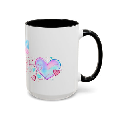 Mon amour/Pour toujours Valentine's Day Mug Set– Romantic French Gift for Couples [1 of 2] (11oz, 15oz)