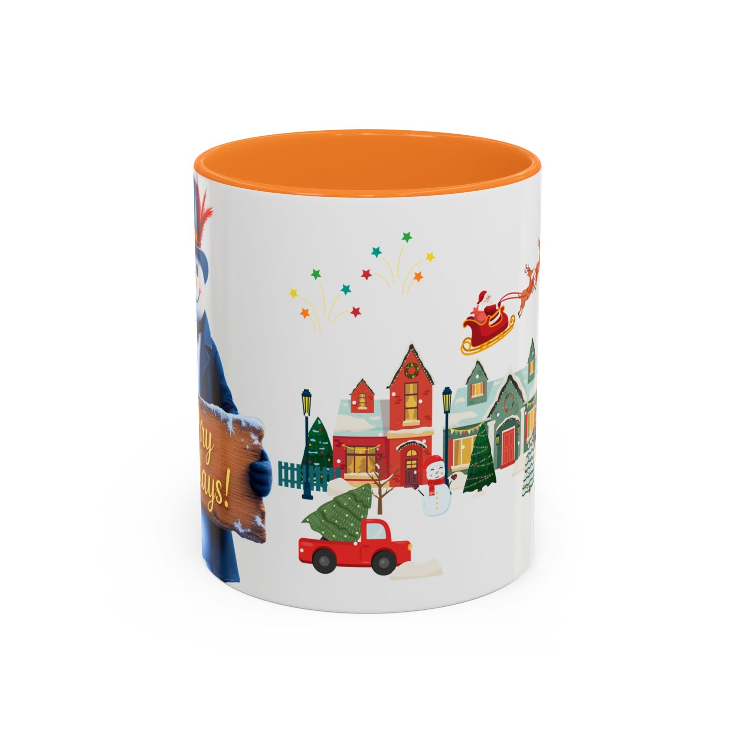 Merry Holidays Snowman Mug (v1)
