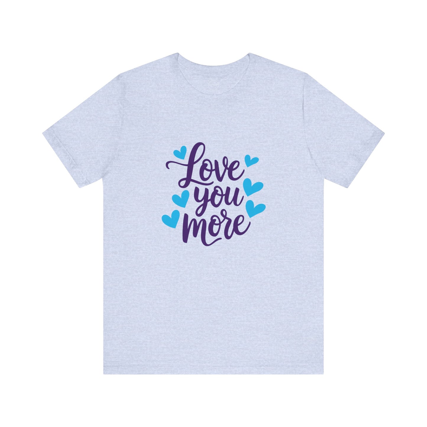 Bella+Canvas · 3001 Unisex Jersey Short Sleeve Tee - Love You More Romantic Valentine's Day Design [Color Set 1]