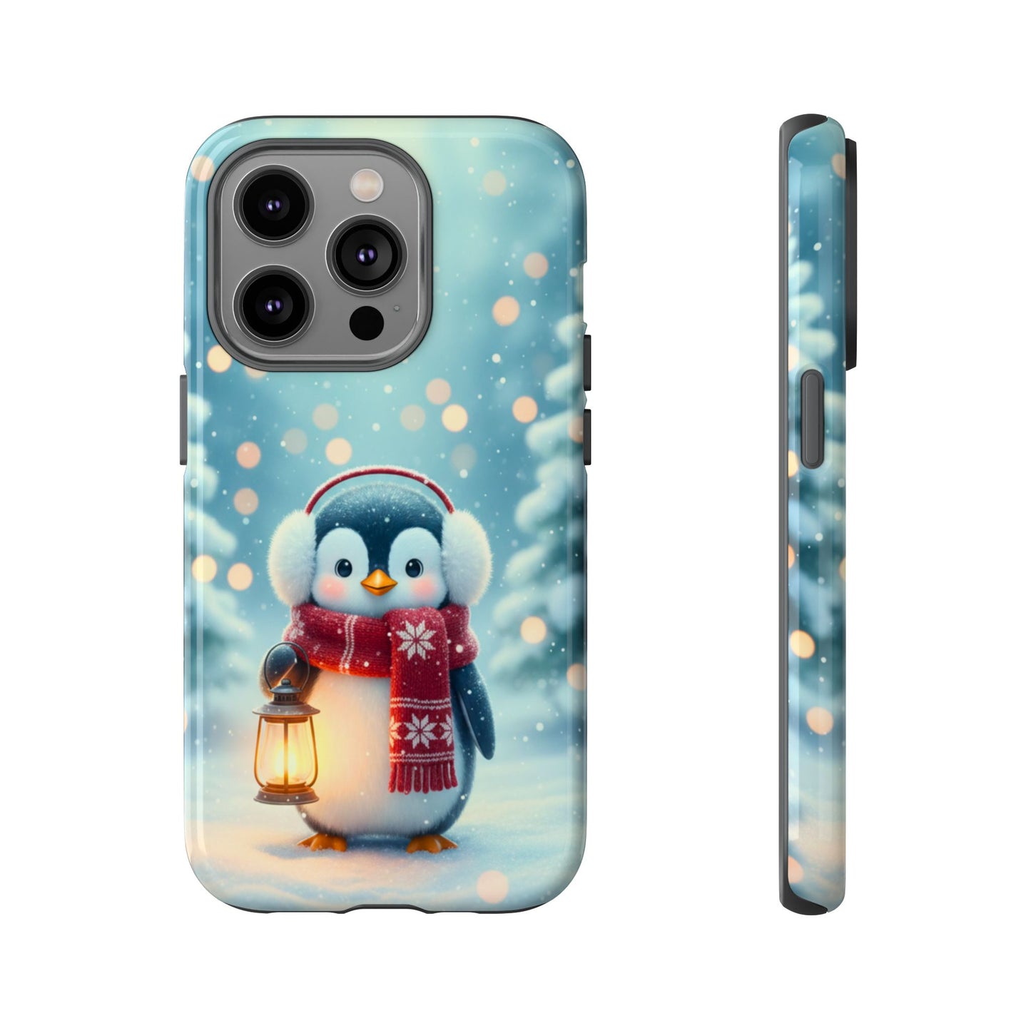 Christmas Snuggles Penguin Phone Case
