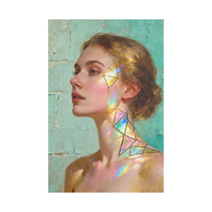 Muse de Lumière — Modern Muse Collection | Prism Light Portrait Canvas Art