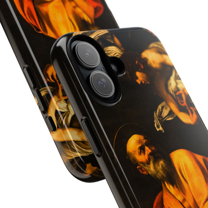 Tough Phone Case for iPhone, Samsung and Google Pixel - Caravaggio, Inspiration of St. Matthew (1602)