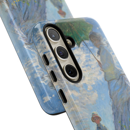 Tough Phone Case for iPhone, Samsung and Google Pixel - Monet, Woman with a Parasol - Madame Monet and Her Son (1875)