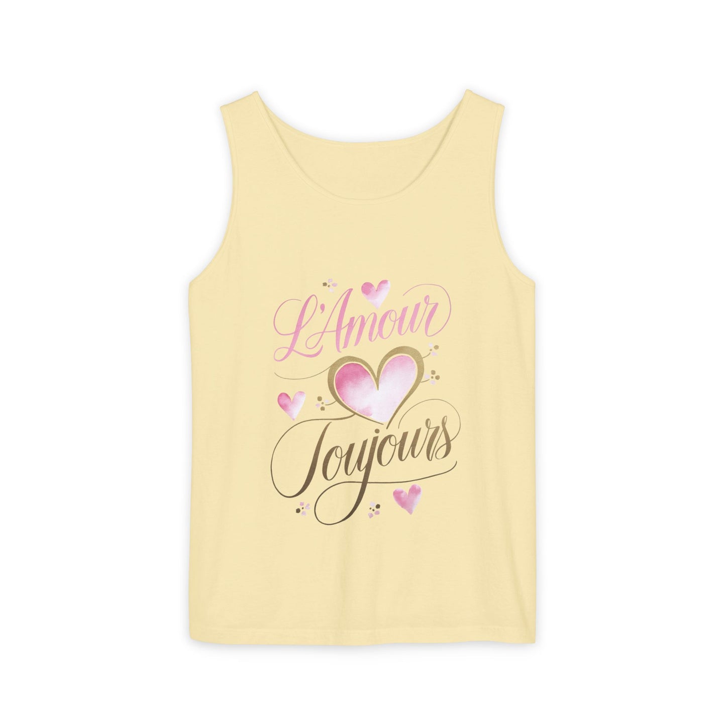 Comfort Colors® 9360 Women's Garment-Dyed Tank Top - L’Amour Toujours – Romantic French Love Design