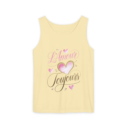 Comfort Colors® 9360 Women's Garment-Dyed Tank Top - L’Amour Toujours – Romantic French Love Design
