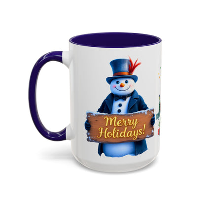 Merry Holidays Snowman Mug (v1)