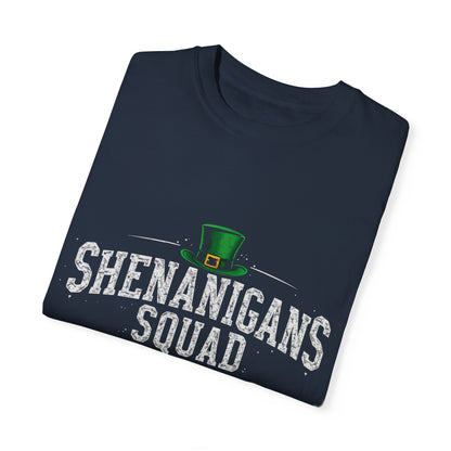Comfort Colors 1717 Unisex Garment-Dyed T-shirt - Shenanigans Squad St. Patrick’s Day Design