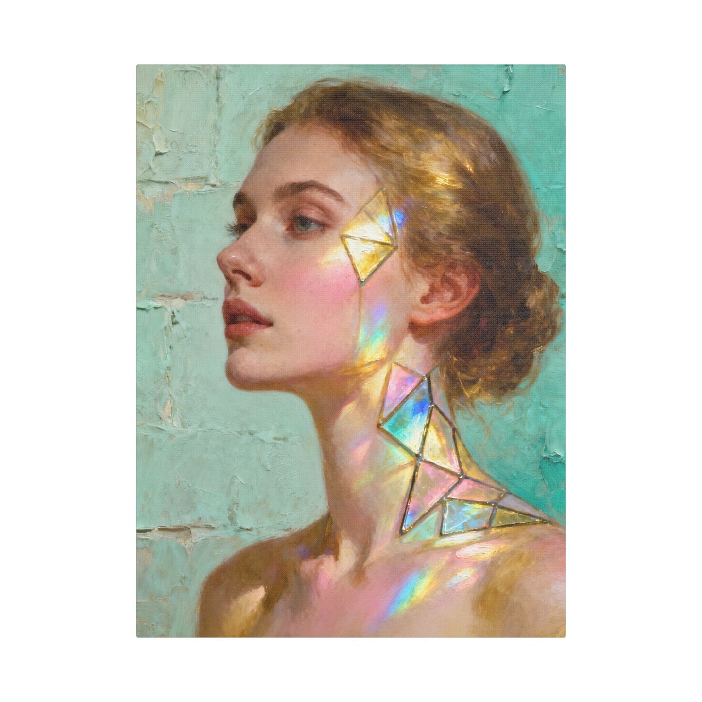 Muse de Lumière — Modern Muse Collection | Prism Light Portrait Canvas Art